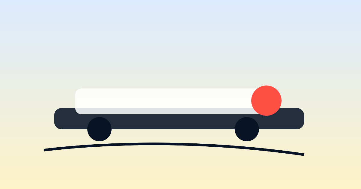European train at a station platform
